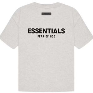AUTHENTIC NEW W/ TAGS UNUSED Essentials LIGHT OATMEAL tee